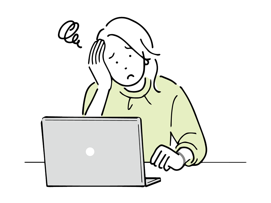 困っている女性